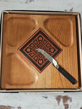 Vintage Imperial Cheese Board, Original Box